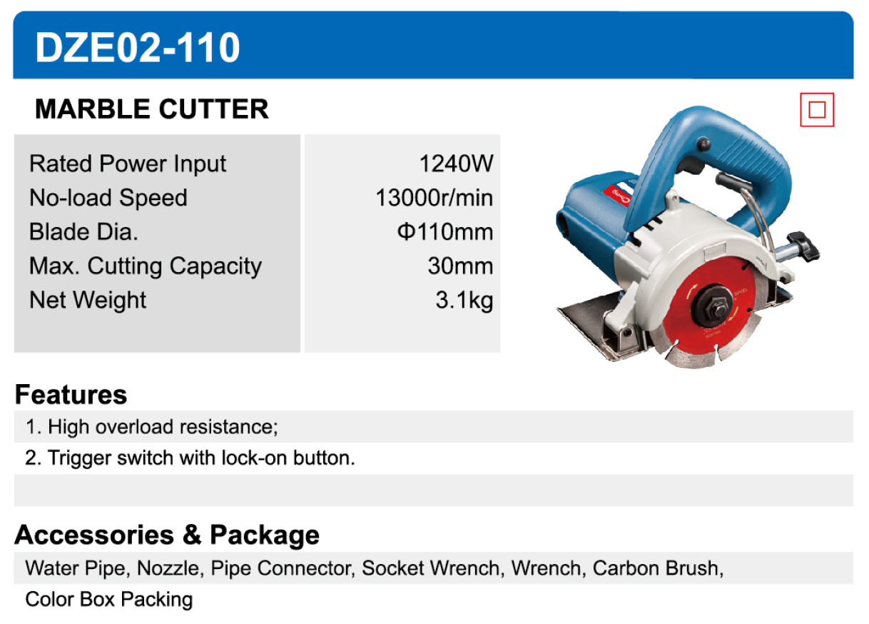 MARBLE CUTTER DONGCHENG DZE02-110