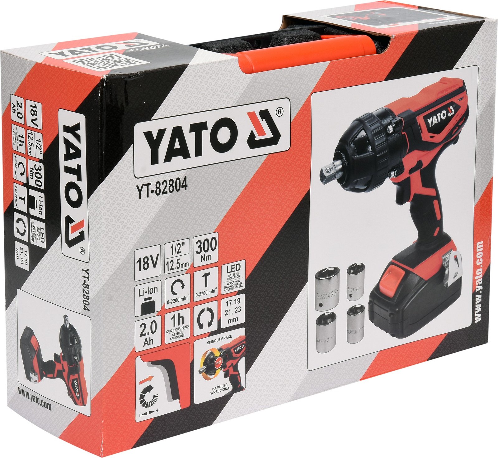 Cordless Impact Wrench Yato 18V YT-82804