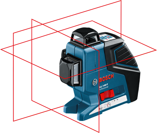 Bosch Laser Level GLL 3-80P Red Crossline Laser Level