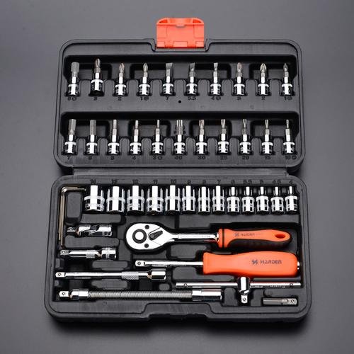 BOX SOCKET & ALLEN SOCKET SET 1/4`` 46PCS 510346 HARDEN