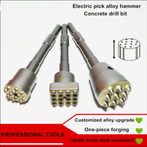 9-BUTTON CHIPPING HAMMER HEAD FOR ROTARY HAMMER, CHIPPING TOOL FOR CONCRETE