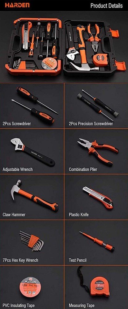 TOOL BOX 18PCS 511018 HARDEN
