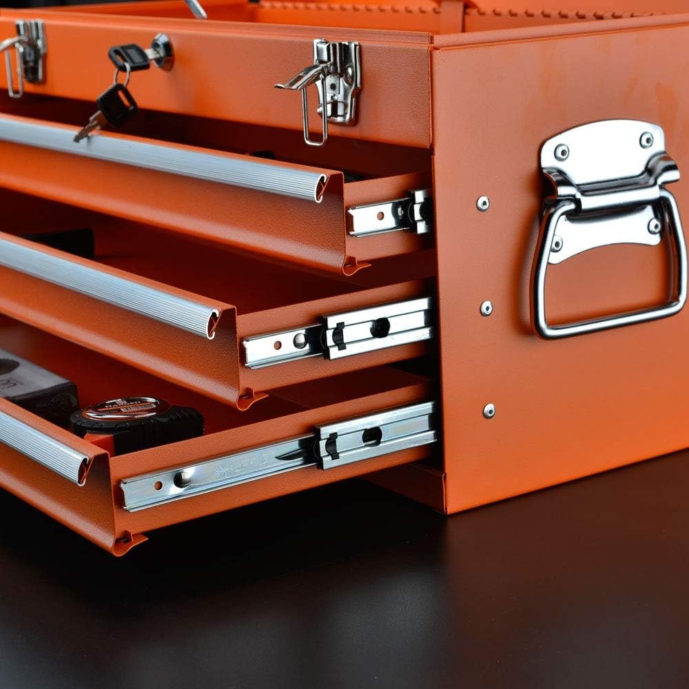 TOOL BOX 3 DRAWER CHEST 21``X9``X12`` 520204 HARDEN