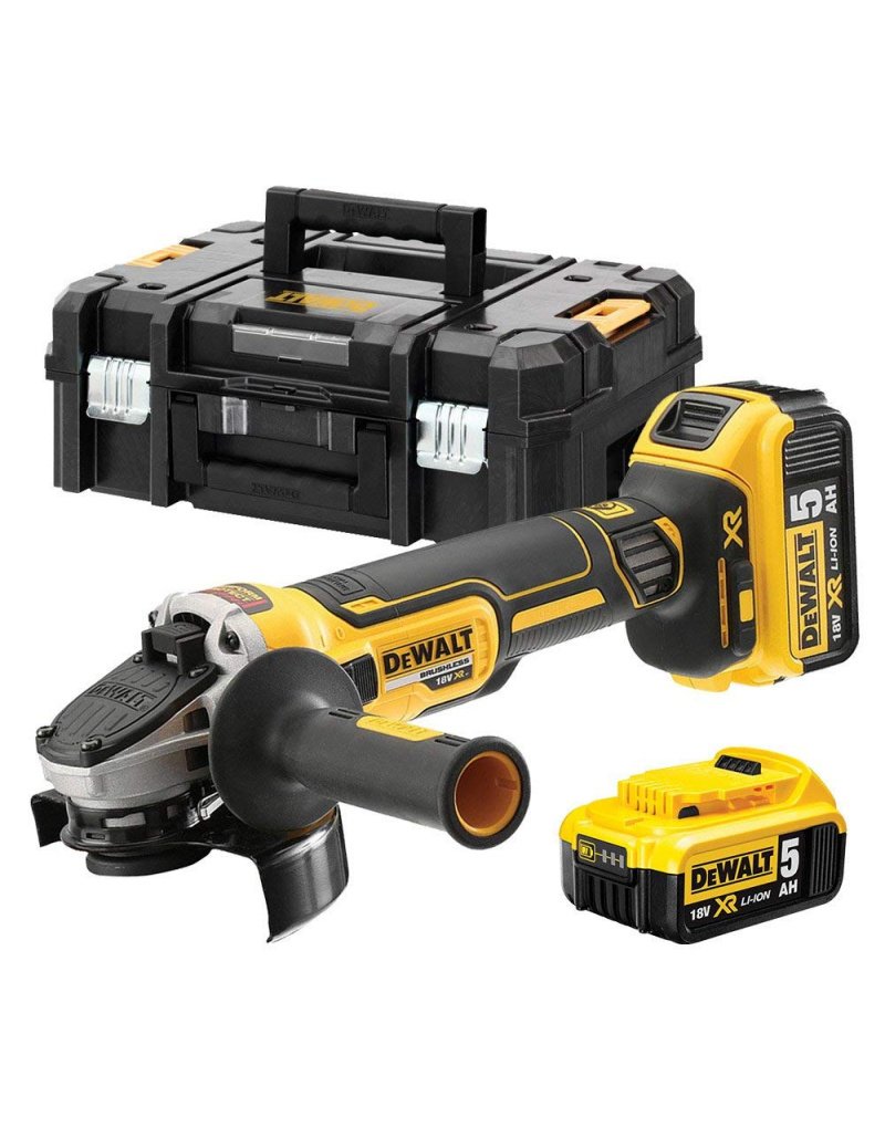 Dewalt Rechargeable Angle Grinder 5" , 18V, 5Ah, Brush less OGD-DCG405P2-GB