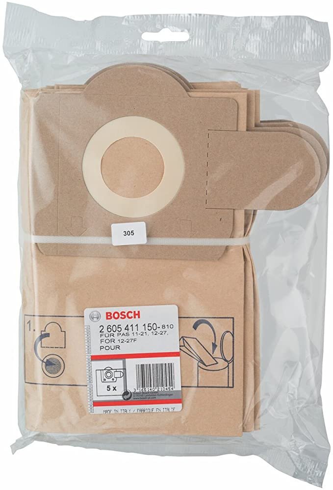 Dust Bag for PAS 11-21 (5 pack) Bosch 2605411150